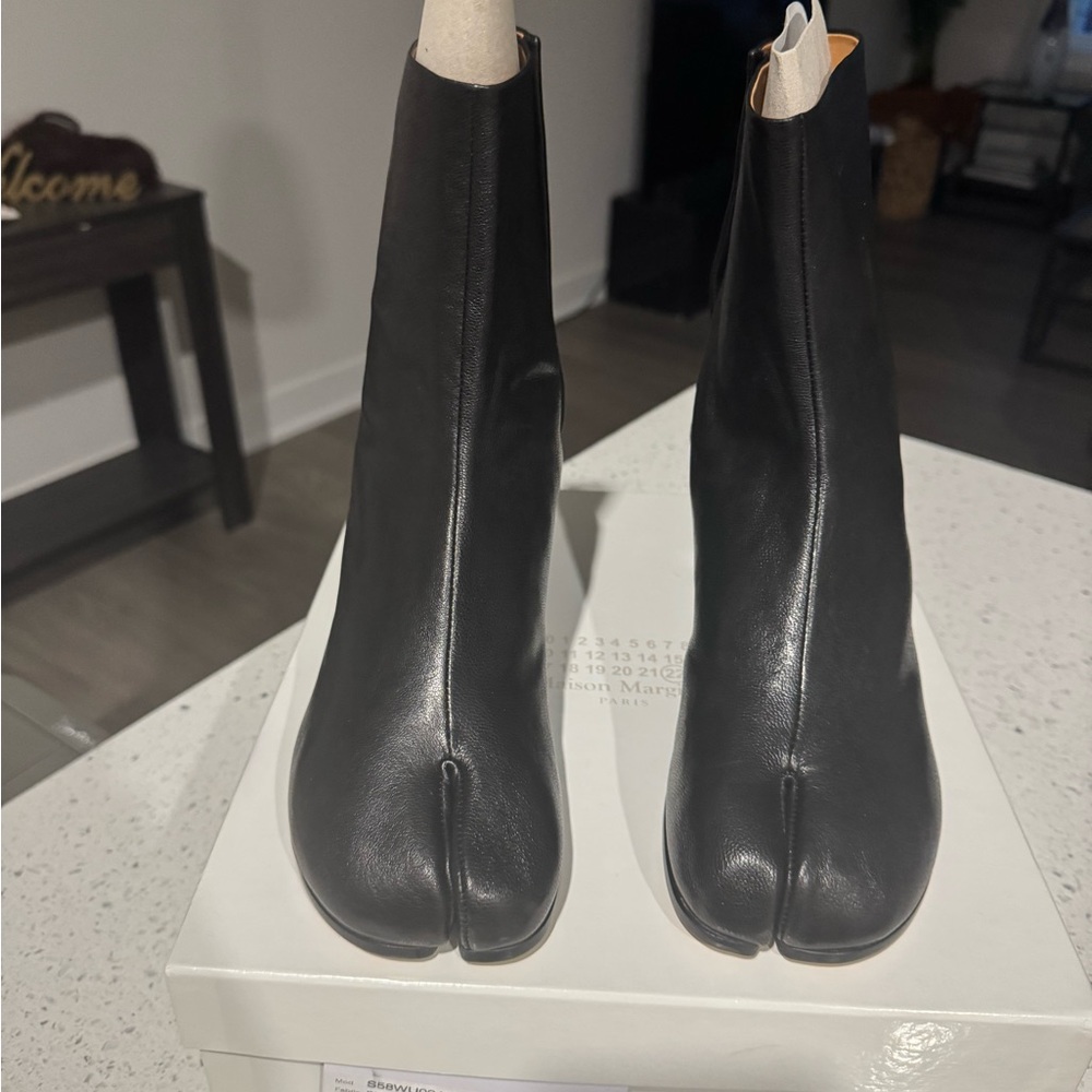 Black Leather Ankle Boots